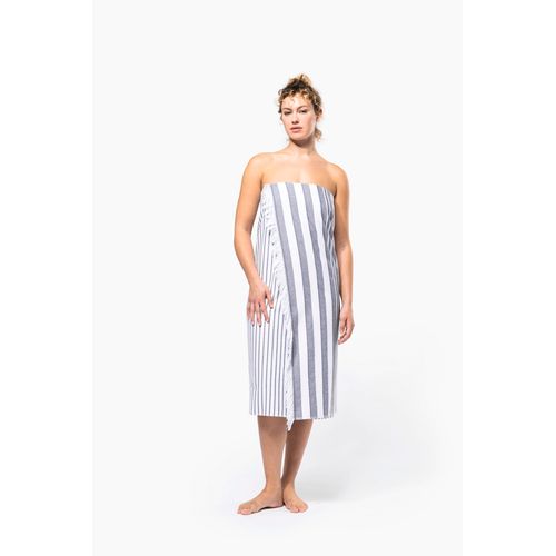 Fouta rayée avec franges - 3