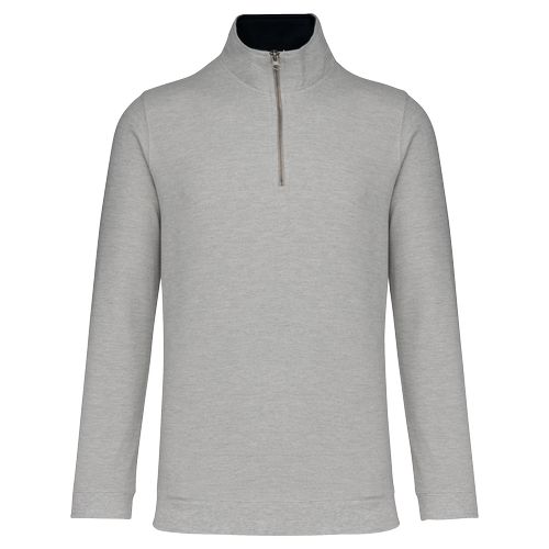 Trucker > sweat-shirt piqué col zippé homme - 9