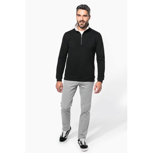 Trucker > sweat-shirt piqué col zippé homme - 4