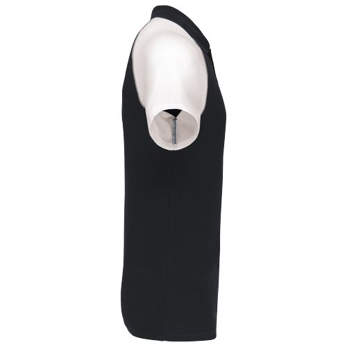 negro/blanco Polo baseball manga corta