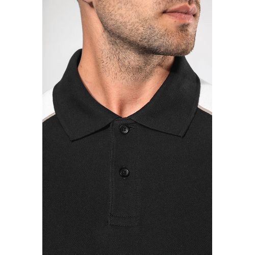 negro/blanco Polo baseball manga corta