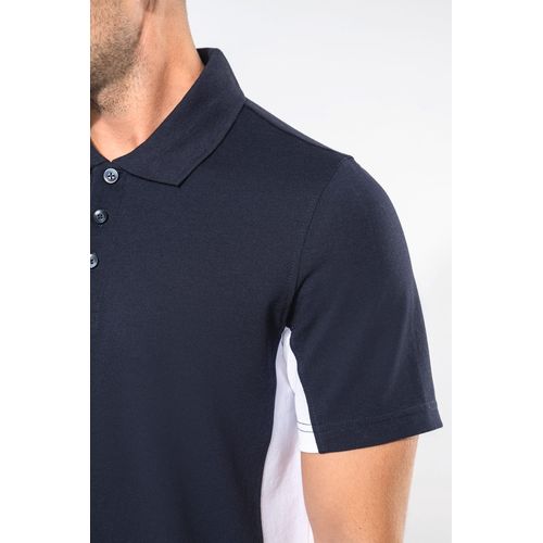Polo piqué manches courtes bicolore homme thumbnail 7