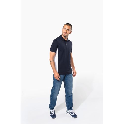 Polo piqué manches courtes bicolore homme thumbnail 8