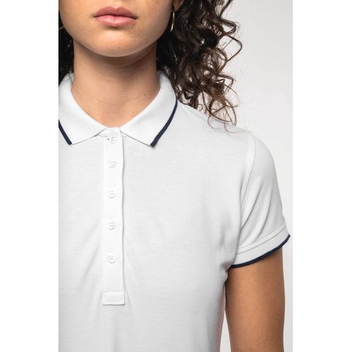 Polo maille piquée manches courtes femme - 7