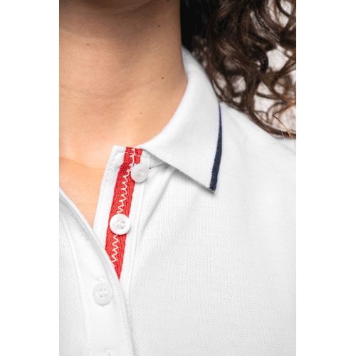 Polo maille piquée manches courtes femme - 5