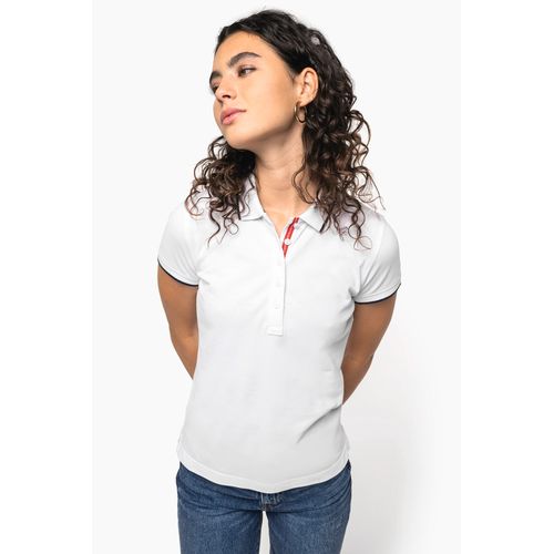 Polo maille piquée manches courtes femme - 11