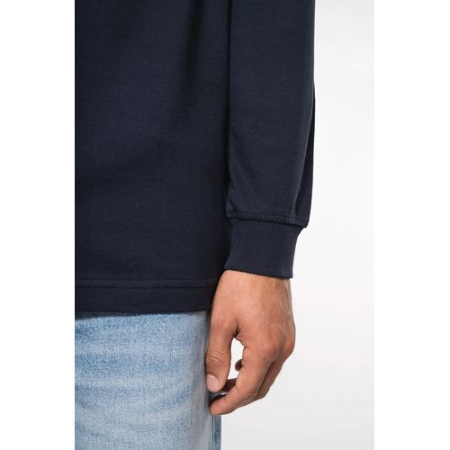 Polo piqué manches longues homme - 4
