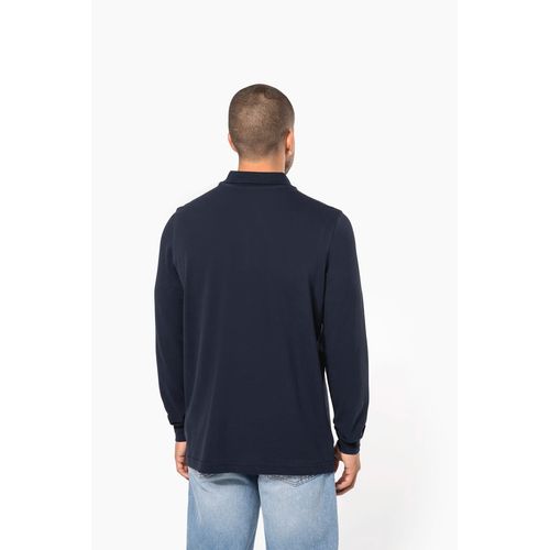 Polo piqué manches longues homme - 2