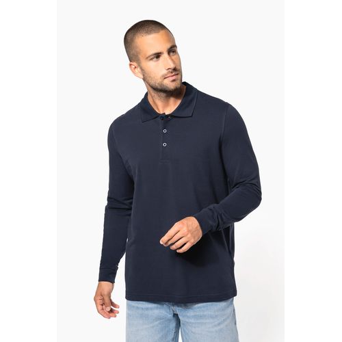Polo piqué manches longues homme - 6