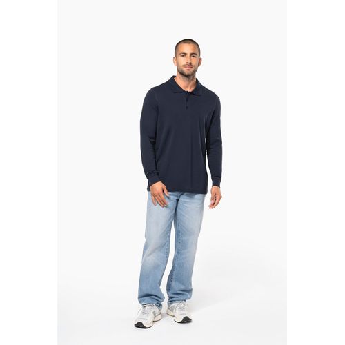 Polo piqué manches longues homme thumbnail 7