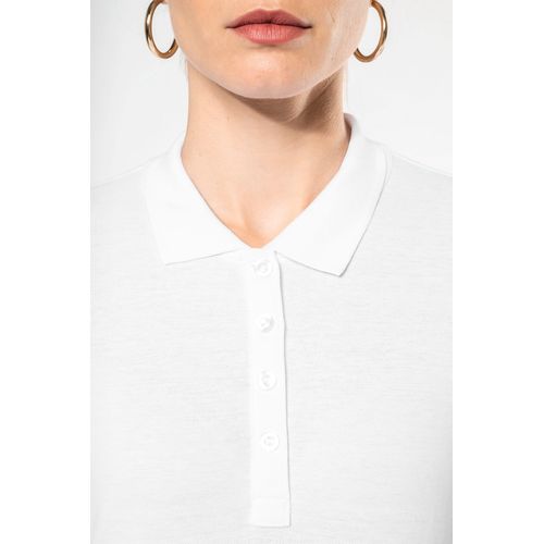 Polo piqué manches longues femme - 3
