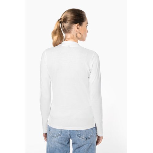 Polo piqué manches longues femme - 2