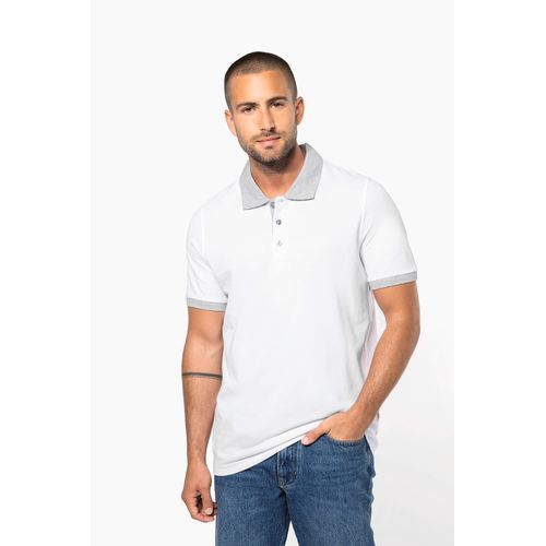 Polo piqué bicolore homme thumbnail 6