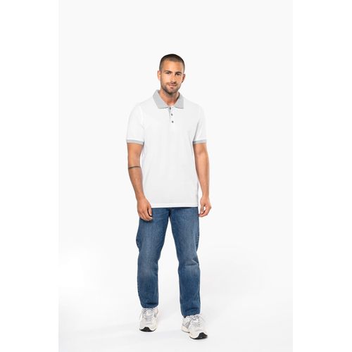 Polo piqué bicolore homme thumbnail 5