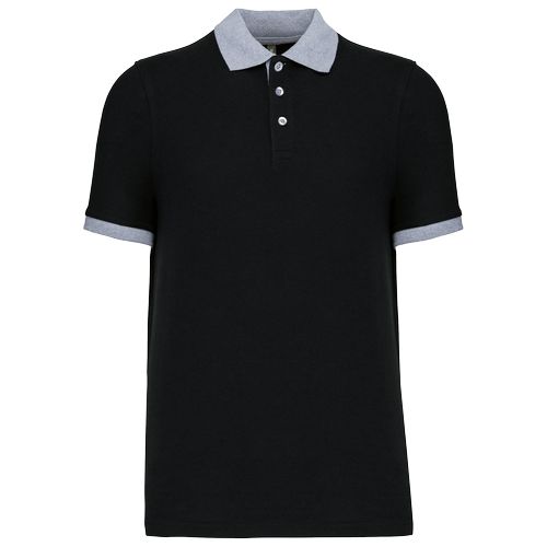 Polo piqué bicolore homme - 8