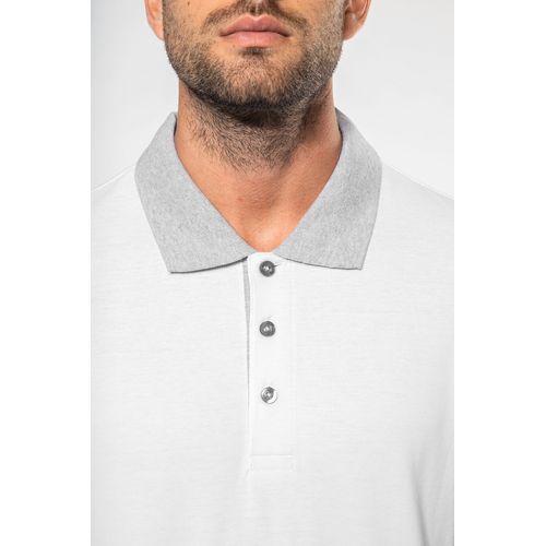 Polo piqué bicolore homme - 3