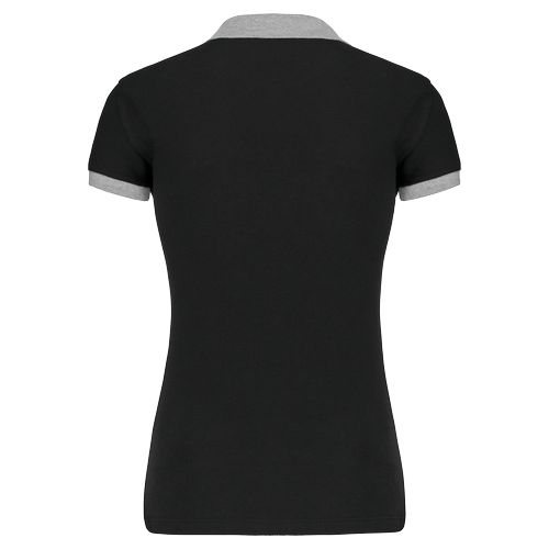 Polo piqué bicolore femme - 8