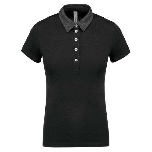 Polo jersey bicolore femme - 12
