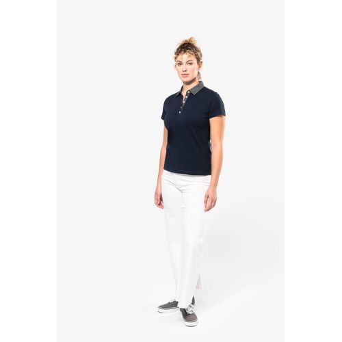 Polo jersey bicolore femme - 4