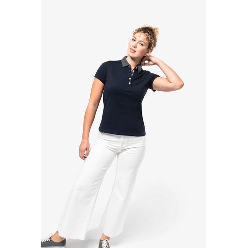Polo jersey bicolore femme - 5