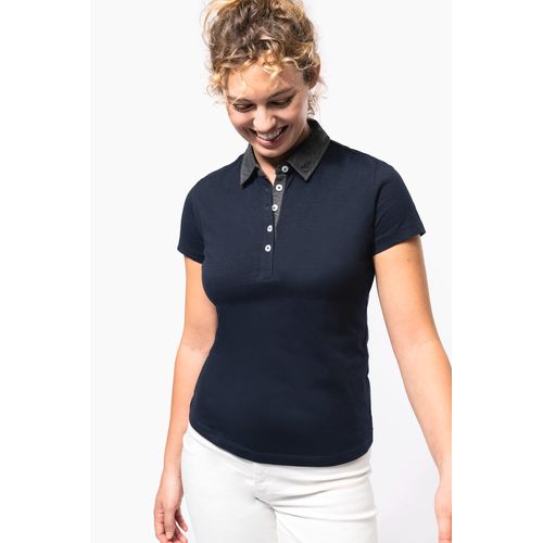 Polo jersey bicolore femme - 3