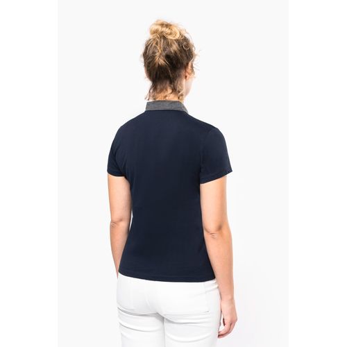 Polo jersey bicolore femme - 2