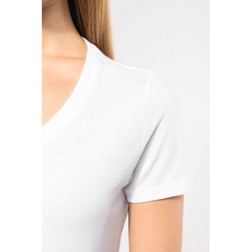 T-shirt Supima® col V manches courtes femme - 9