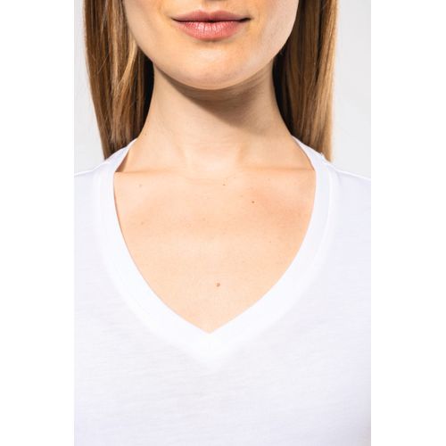 T-shirt Supima® col V manches courtes femme - 8