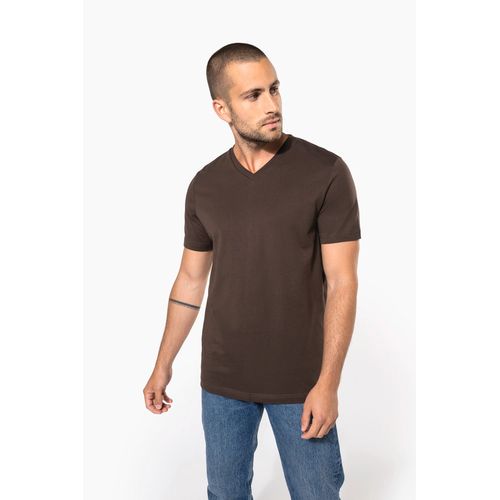 T-shirt col V manches courtes homme - 1