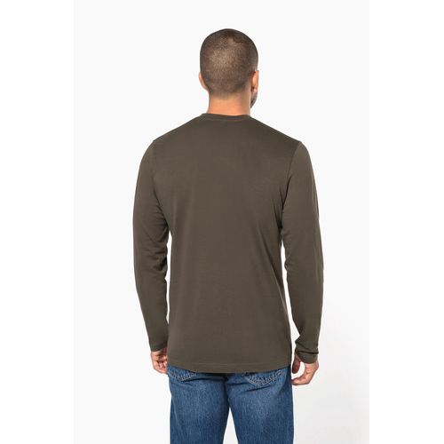 T-shirt col V manches longues homme - 2