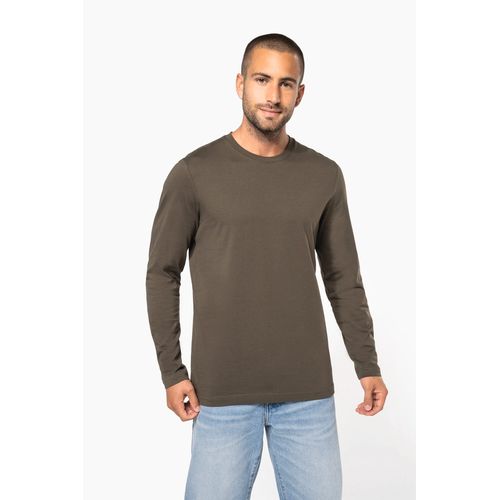 T-shirt col rond manches longues homme - 1