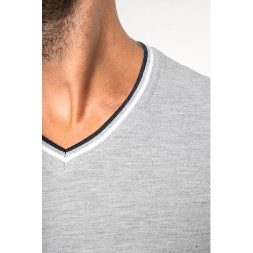 T-shirt maille piquée col V homme - 4