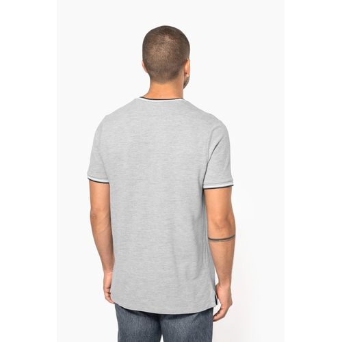 T-shirt maille piquée col V homme - 2