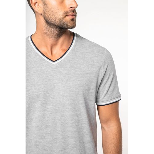 T-shirt maille piquée col V homme - 3