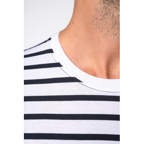 T-shirt rayé marin avec poche manches courtes homme - 4