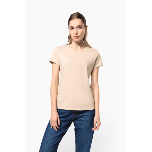 T-shirt col rond manches courtes femme - 1