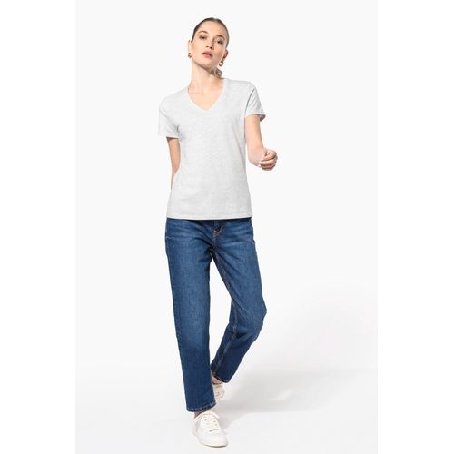 T-shirt col V manches courtes femme - 10