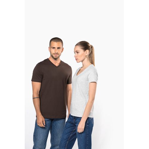 T-shirt col V manches courtes femme - 8