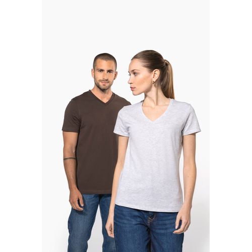T-shirt col V manches courtes femme - 7