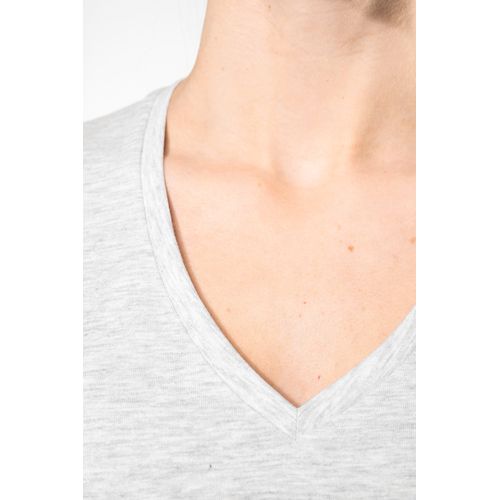 T-shirt col V manches courtes femme - 4