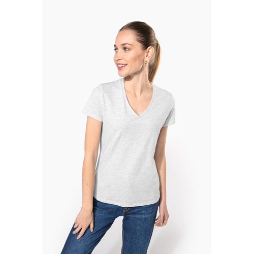T-shirt col V manches courtes femme - 6