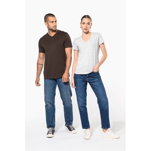 T-shirt col V manches courtes femme - 9