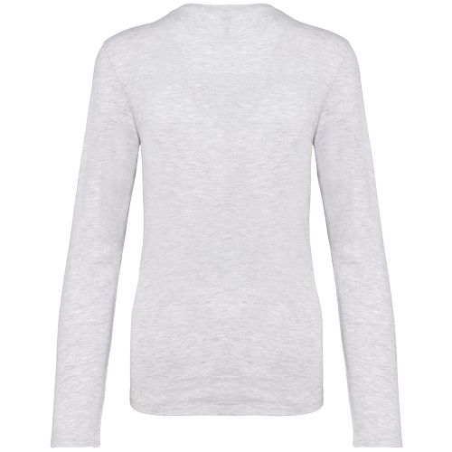 T-shirt col V manches longues femme - 7