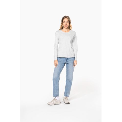 T-shirt col rond manches longues femme - 7