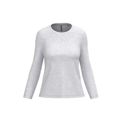T-shirt col rond manches longues femme - 10