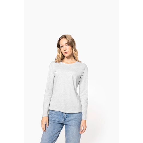 T-shirt col rond manches longues femme - 5
