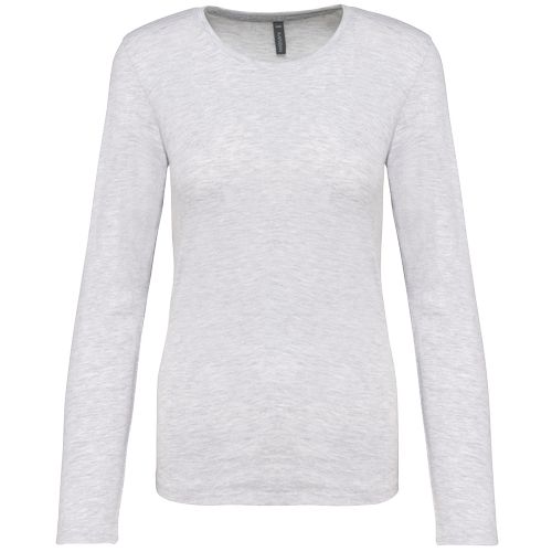 T-shirt col rond manches longues femme - 11