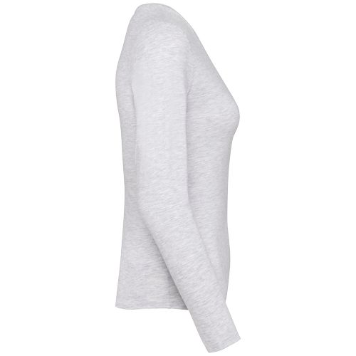 T-shirt col rond manches longues femme - 12