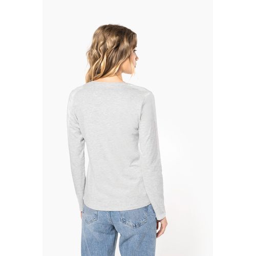 T-shirt col rond manches longues femme - 2