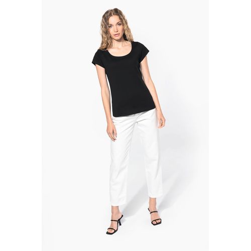 T-shirt col bateau manches courtes femme - 4